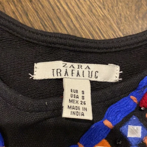 Zara beaded crop top sz S - Picture 2 of 6